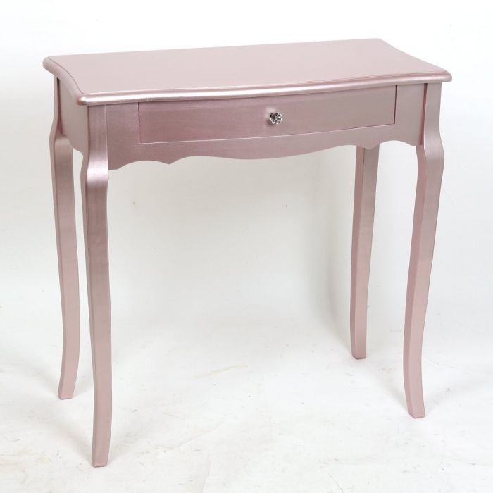 Rosegold Metallic Shabby Chic Console Bedside Table