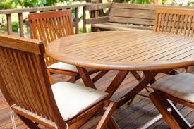 Teak garden furniture