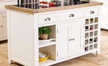 Dijon Cream Painted Furniture Large Granite Top Kitchen